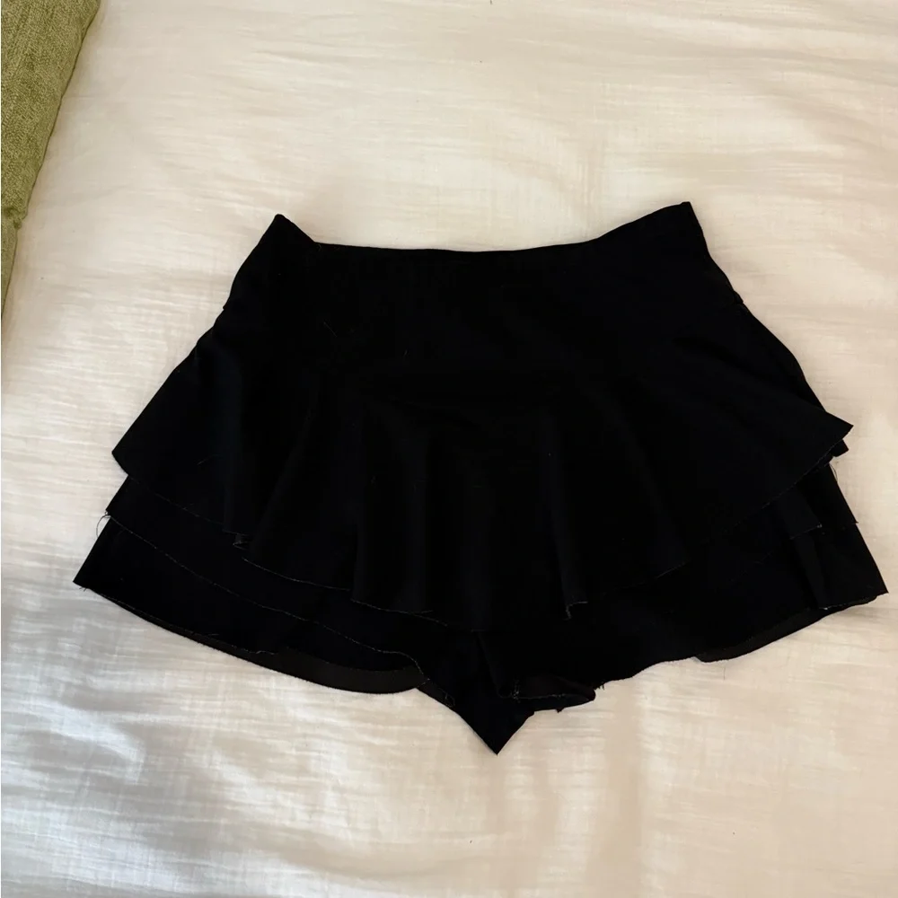 Black Ruffle Skort - Picture 3 of 3